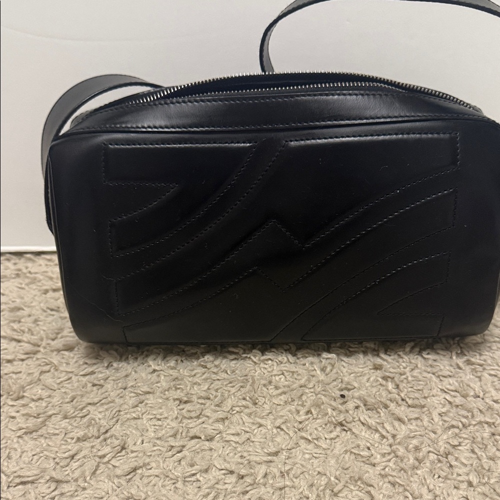 Salvatore Ferragamo Black Leather Shoulder Bag